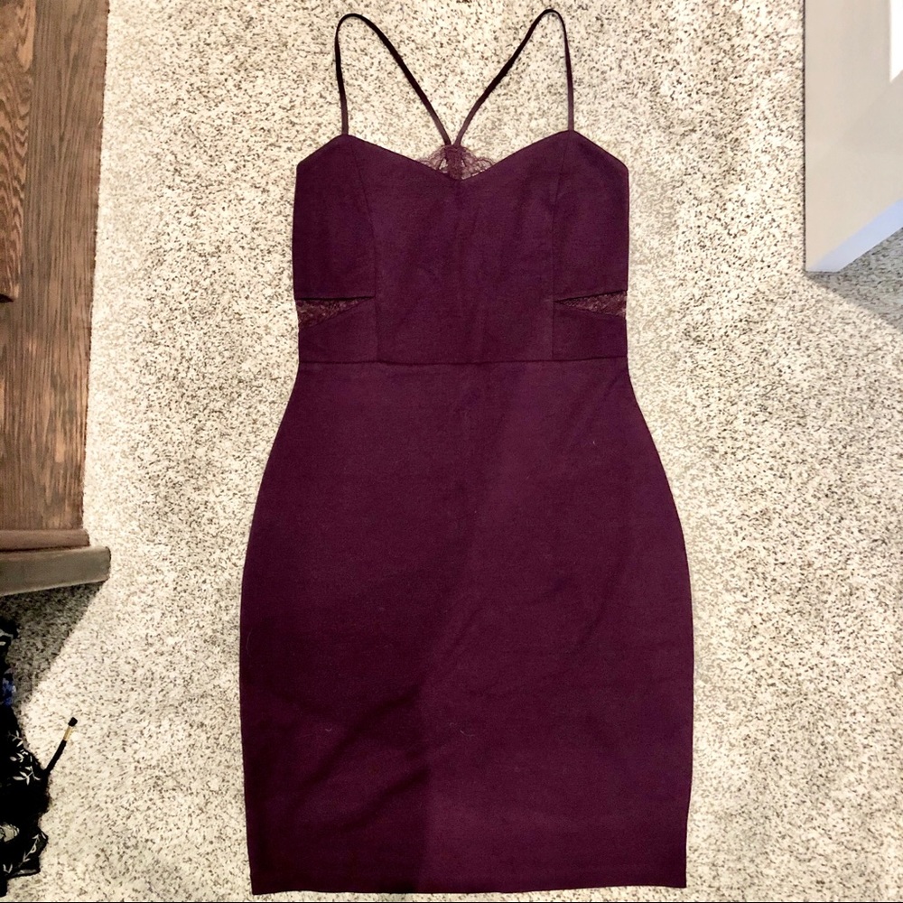 Express Lace Cut Out Dress